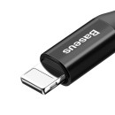 Baseus Καλώδιο Lightning Fish eye Spring mfi 2a 1m (Μαύρο)