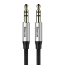 Baseus Καλώδιο Ήχου Yiven Mini Jack 3.5mm Aux, 1m (Μαύρο/ασημί)