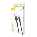 Baseus Καλώδιο usb σε Lightning Cafule 2.4a 0.5m (Γκρι/μαύρο)