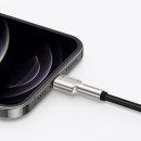 Baseus Καλώδιο usb σε Lightning Cafule Metal Braided, 2.4a, 1m (Μαύρο)