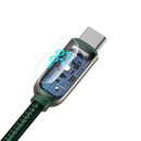 Baseus Καλώδιο usb σε usb-c με Οθόνη, 66w, 1m (Πράσινο)