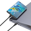Baseus Καλώδιο usb 2σε1 Flash Series usb-c σε usb-c 100w, 1.5m (Μαύρο)