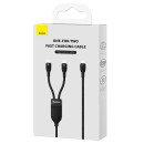 Baseus Καλώδιο usb 2σε1 Flash Series usb-c σε usb-c 100w, 1.5m (Μαύρο)