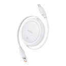 Baseus Free2pull Mini usb-c to usb-c usb Cable, 60w, 1, (White)