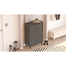 Παπουτσοθήκη ArteLibre BUTE Ανθρακί Μοριοσανίδα/Μελαμίνη 105.6x35.5x72cm