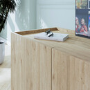 Έπιπλο Τηλεόρασης Luna Megapap Χρώμα oak 180x41x62εκ.