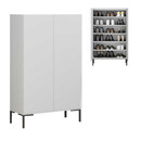 Παπουτσοθήκη - Ντουλάπι Pool Megapap Χρώμα Λευκό 72x34x119εκ.