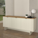 Μπουφές Bohema Megapap Χρώμα Ivory - Sepet oak 180x47x76,6εκ.