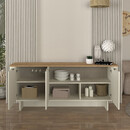 Μπουφές Bohema Megapap Χρώμα Ivory - Sepet oak 180x47x76,6εκ.