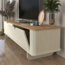 Έπιπλο Τηλεόρασης Bohema Megapap Χρώμα Ivory - Sepet oak 180x47x45,6εκ.