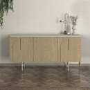 Μπουφές Rebel Megapap Χρώμα Rota oak - Sandstone 150x45x76,5εκ.