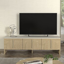 Έπιπλο Τηλεόρασης Rebel Megapap Χρώμα Rota oak - Sandstone 150x35x45εκ.