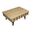Τραπεζάκι Σαλονιού Gemma Megapap Χρώμα Sepet oak 90x59,6x36,8εκ.