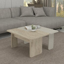 Τραπεζάκι Σαλονιού σετ 2τμχ Sevilla Megapap Χρώμα Sandstone - Travertine 75x75x37,4εκ.