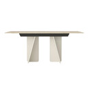 Τραπέζι Sevilla Megapap Χρώμα Sandstone - Travertine 180x90x75εκ.