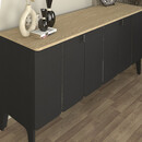 Μπουφές Pedro Megapap Χρώμα Ανθρακί - Rota oak 150x45x75εκ.