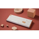 Keychron K4 HE (K4H-Q1) Special Wood Edition White Wireless Magnetic Hall Effect RGB Keyboard 96% US