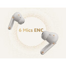 QCY Buds ANC Black (HT15)- 45db ANC TWS Earbuds 35h 5 mic ENC, ear-canal adaptive tech, leather case