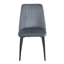 OLIVIA GREY VELVET/PU ΚΑΡΕΚΛΑ ΜΕΤΑΛΛΙΚΗ