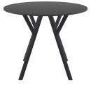 MAX ΤΡΑΠΕΖΙ Φ90Χ74εκ. BLACK LAMINATE 12mm