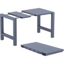 VEGAS BAR DARK GREY 100X100/140εκ. ΕΠΕΚΤ. ΠΟΛ/ΝΙΟΥ