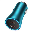 Baseus Φορτιστής Αυτοκινήτου Golden Contactor Pro, 2xusb, 40w (Μπλε)