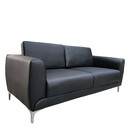 Καναπές Τριθέσιος ArteLibre ELFRIC Μαύρο PU 190x81x81cm