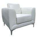 Πολυθρόνα ArteLibre ELFRIC Λευκό PU 89x81x81cm