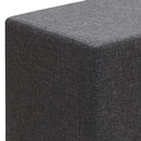Σκαμπώ Linda Megapap Υφασμάτινο Χρώμα Ανθρακί 40x40x40εκ.