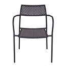 Πολυθρόνα Κήπου ArteLibre SOBEK Μαύρο Μέταλλο 55x57x76cm