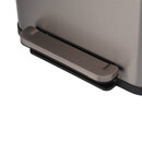 Estia Καδος Απορριματων Flatop Soft Close 50lt ματ Ινοξ