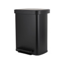 Estia Καδος Απορριματων Flatop Soft Close 50lt ματ Μαυρος