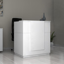 Γραφείο Reception Gemini Megapap Χρώμα Λευκό 100x70x110εκ.