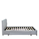 Κρεβάτι Διπλό ArteLibre PRODREAM Γκρι Ύφασμα 206x169x96cm (Στρώμα 160x200cm)