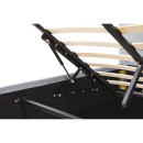 Κρεβάτι Μονό ArteLibre CLOUDREST Γκρι Ύφασμα 214x127.5x109cm (Στρώμα 120x200cm)