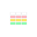 Kodak Label era m50 Sticker Label 12 Rolls set (White 9rolls, Pink/green/yellow 1 Roll Each)