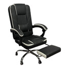 Καρέκλα Γραφείου OPTISEAT Μαύρο/Λευκό PVC/Μέταλλο 67x65x105-115cm