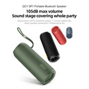 Qcy sp7 Green -  Portable Bluetooth Speaker w Stereo Sound 40w, mic for Calls, rgb Light Show