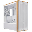 Lian li Lancool 217 White - Wood Accent - atx pc Case (5 Fans) 2 x 170mm, 1 x 140mm & 2 x 120mm pwm