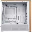 Lian li Lancool 217 White - Wood Accent - atx pc Case (5 Fans) 2 x 170mm, 1 x 140mm & 2 x 120mm pwm
