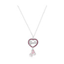 Carat Shop Barbie - Crystal Heart and Roller Skate Necklace (Bmn00004)