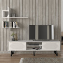 Σύνθεση Τηλεόρασης Salerno Megapap Χρώμα Λευκό 180x35x51εκ.