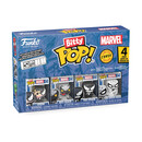 Funko Bitty Pop! 4-Pack: Spider-man - Venom, Anti-Venom, she-Venom, Spider-man Vinyl Figures