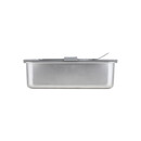 Estia Φαγητοδοχειο Click&seal Γυαλινο 1050ml 21.6x16.5x7.4cm με Καπακι Πλαστικο Ivory