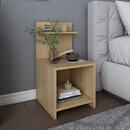 Κομοδίνο Ulman Megapap Χρώμα Sapphire oak 35x37x72εκ.