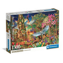 Clementoni Παζλ High Quality Collection Φανταστικός Ξύλινος Κήπος 1500 τμχ - Compact Box
