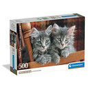 Clementoni Παζλ High Quality Collection Γατάκια 500 τμχ - Compact Box