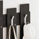 Κρεμάστρα Τοίχου Wave Megapap Χρώμα Black Wood 64x4x81εκ.