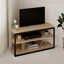Έπιπλο Τηλεόρασης Γωνιακό Echo Megapap Χρώμα Sapphire oak 98x37x45εκ.