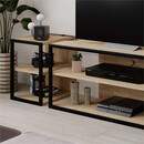 Έπιπλο Τηλεόρασης Γωνιακό Echo Megapap Χρώμα Sapphire oak 98x37x45εκ.